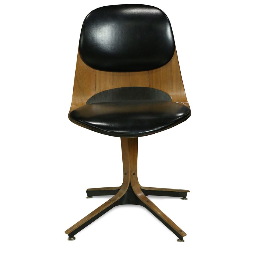 Mid Century Plycraft MCM swivel desk chair by George Mulhauser
