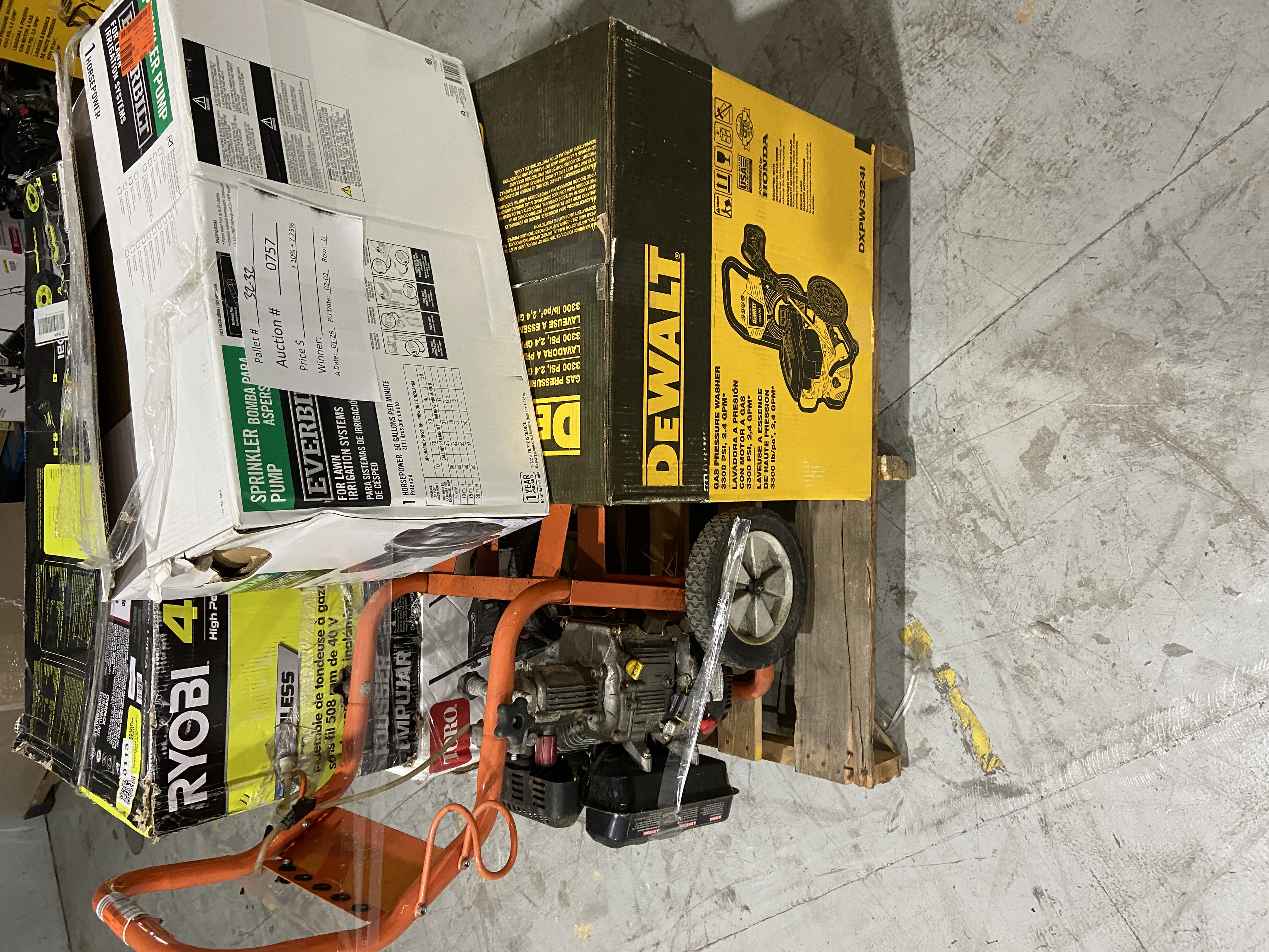 Sprinkler Pump, Mowers, Pressure Washers Triangle Liquidators