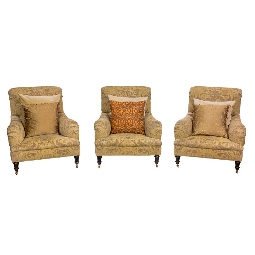 (lot of 3) Contemporary lounge chairs