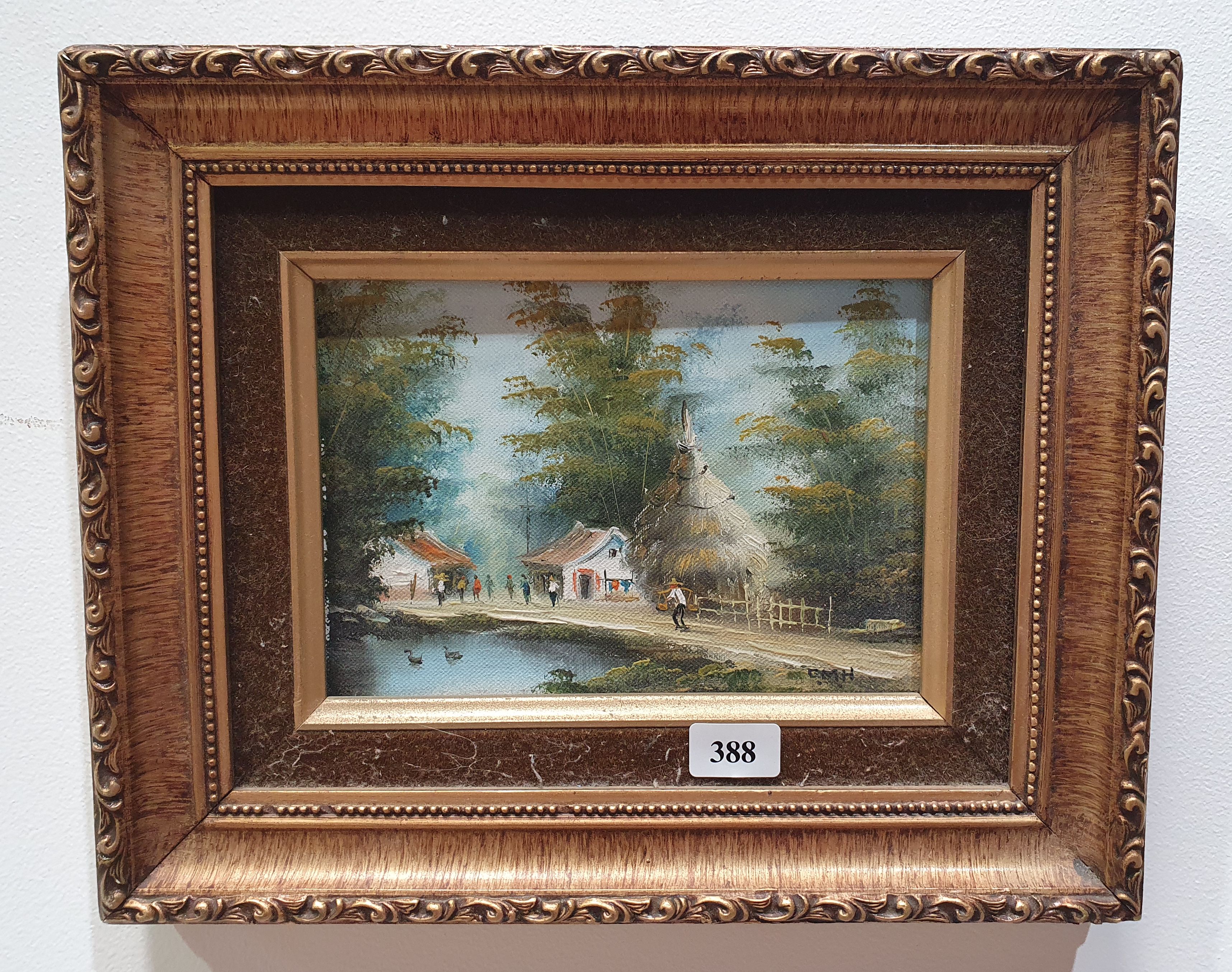 388 · A FRAMED PAINTING