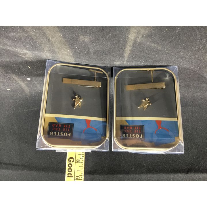 (2) Foster Tie Tac & Tie Bar