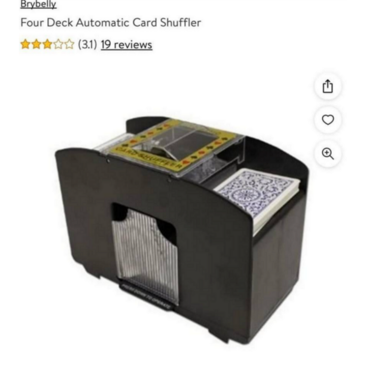 BryBelly 4-Deck Automatic Card Shuffler