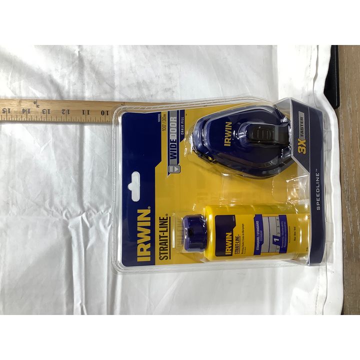 Irwin Strait - Line Marking Chalk - Blue & Wide Door Chalk Fill 100'