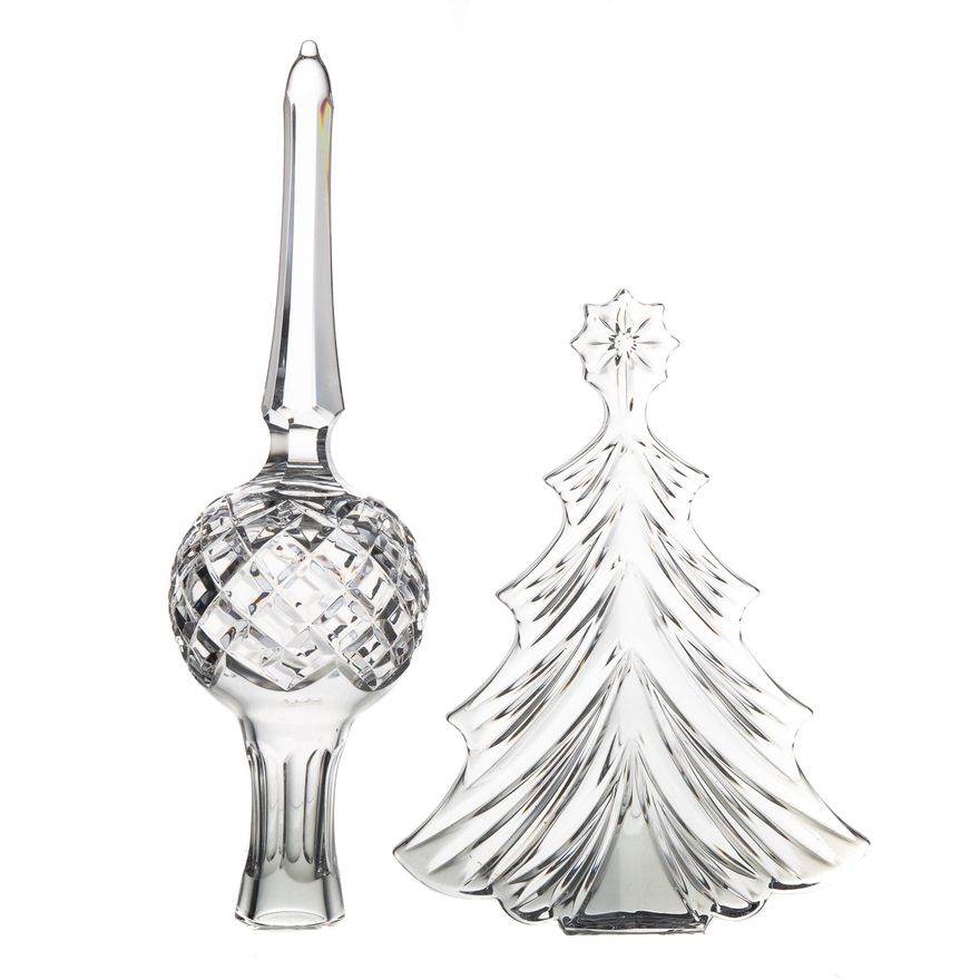 Two Waterford Crystal Christmas Decorations