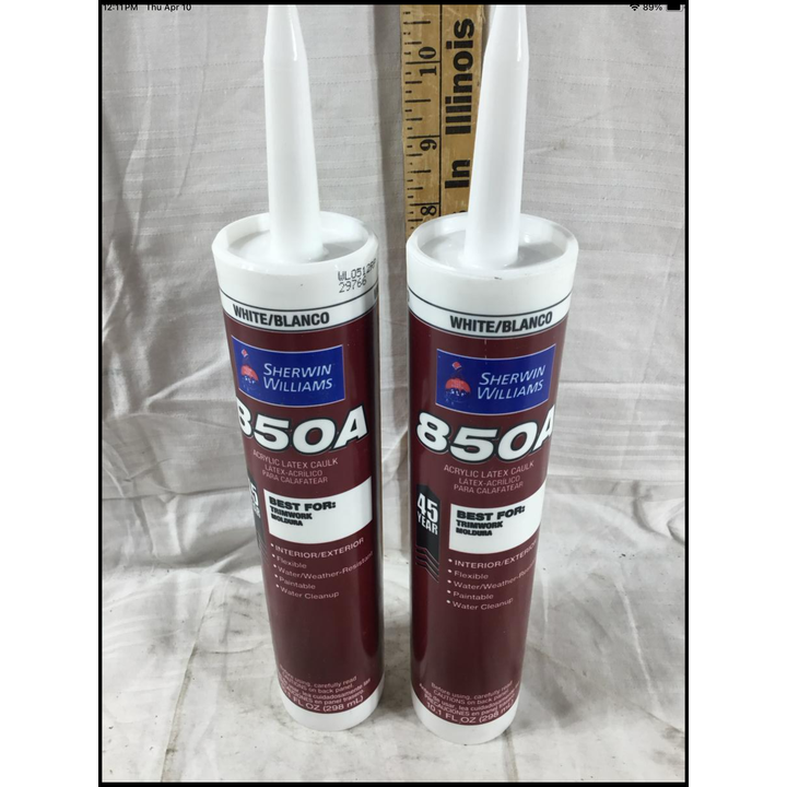 BUYING (2) Sherwin Williams White Acrylic Latex Caulk