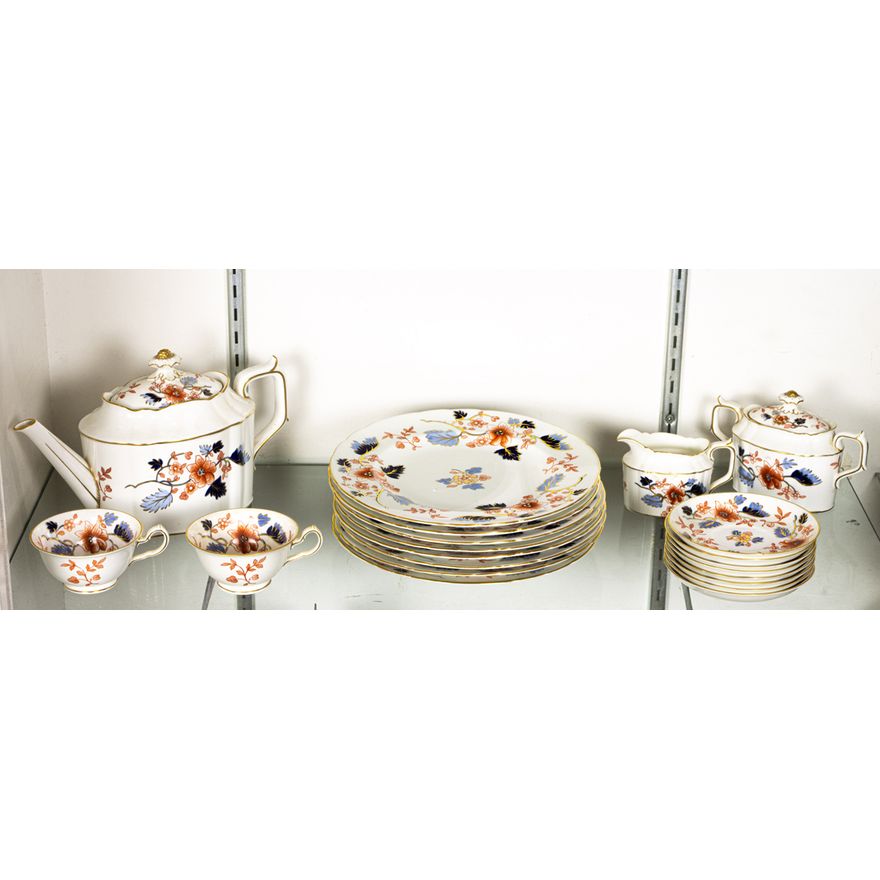 A Royal Crown Derby partial dinner service in the Beaumount pattern
