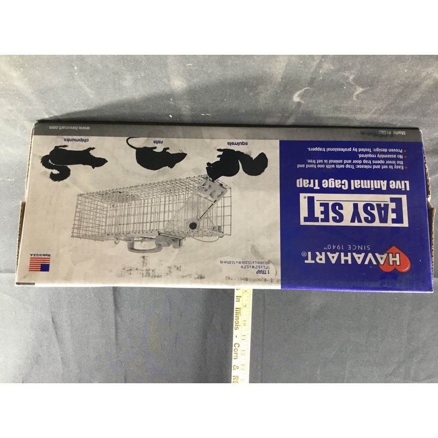 Havahart Easy Set Live Animal Cage Trap, 17"x5.2"x5.5"