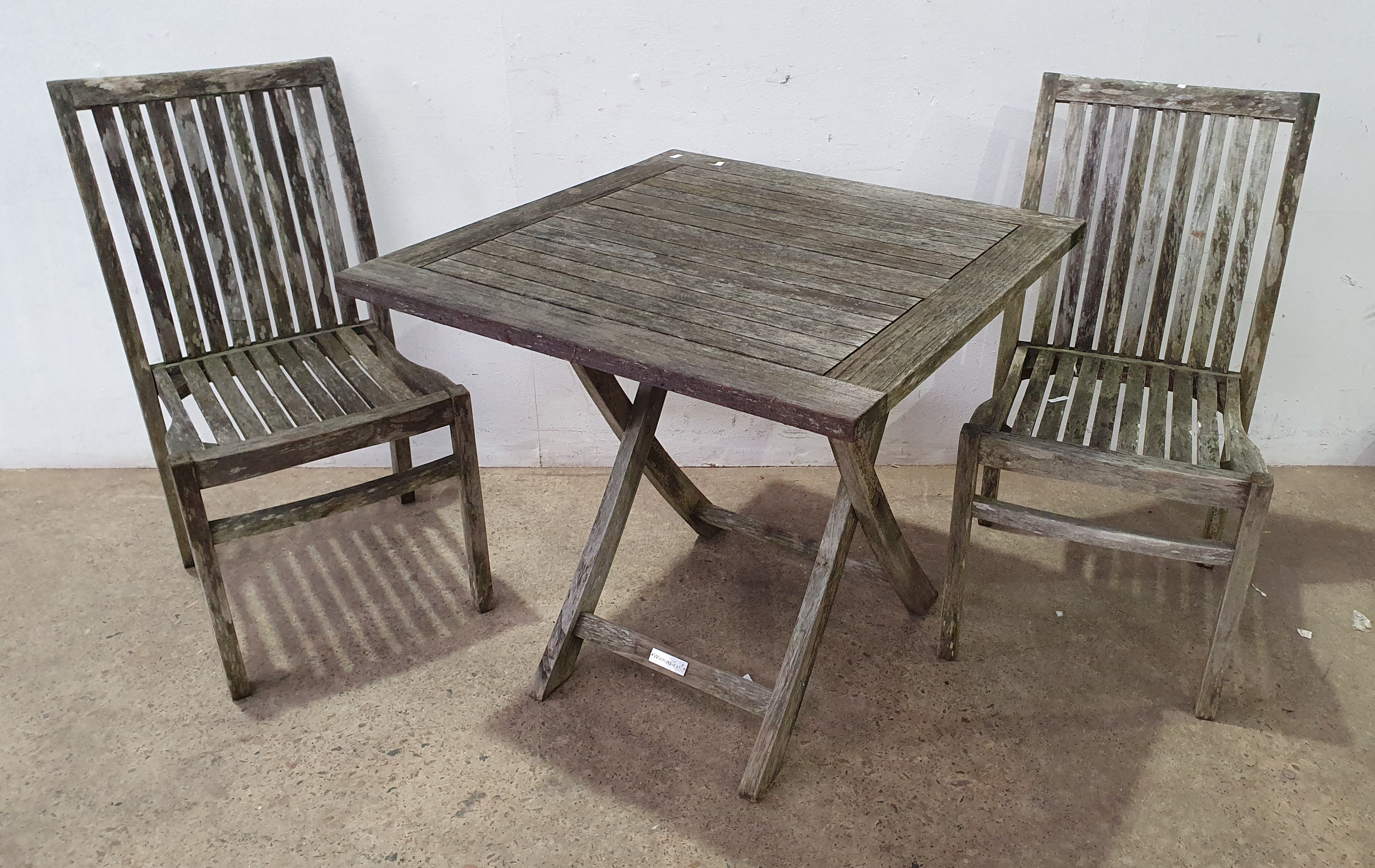 1063 · A THREE PIECE RUSTIC OUTDOOR SETTING