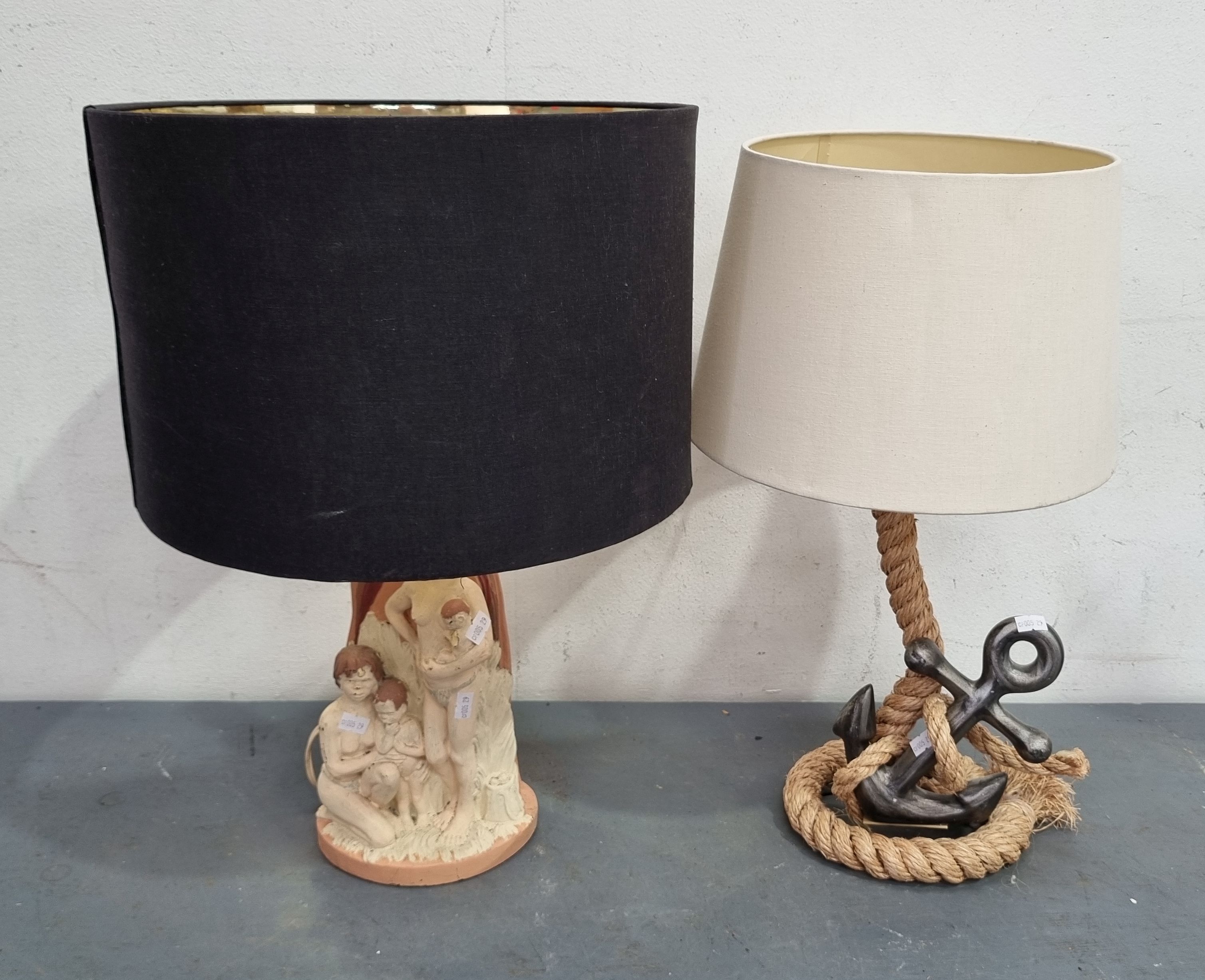 1378 · TWO VARIOUS TABLE LAMPS