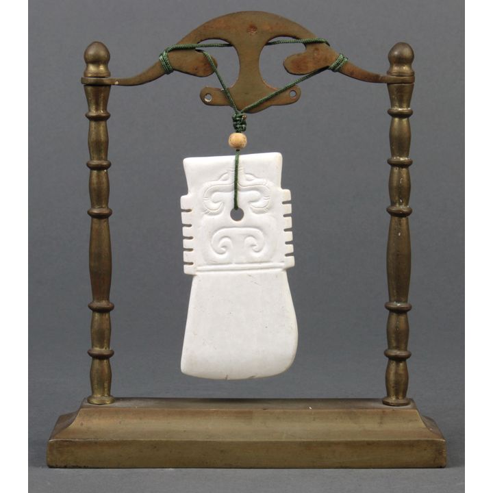 Chinese Archaistic Plaque of Ax Form