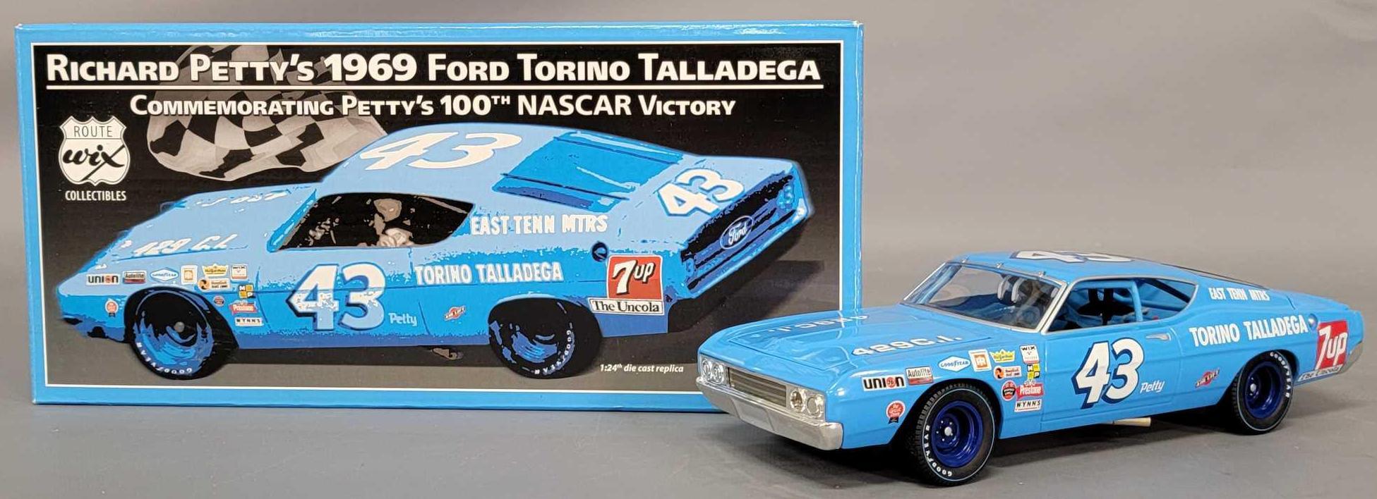 Wix 1/24 scale Richard Petty 100th Win Torino in original box