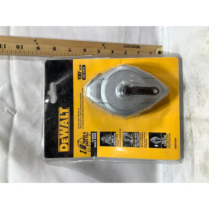 DeWalt 100' Die Cast Chalk Line Reel Kit