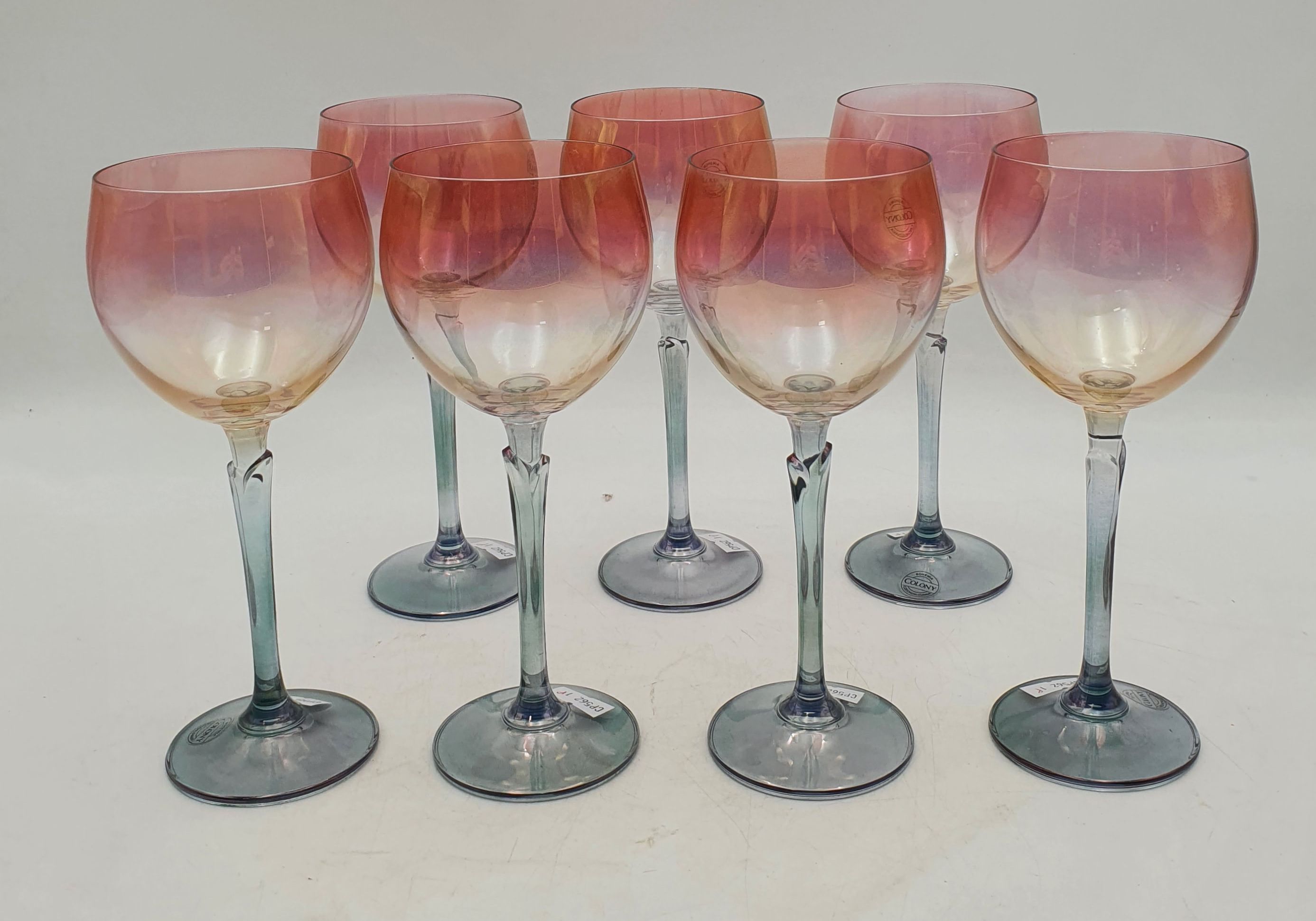 556 · A COLLECTION OF SEVEN COLONY 'BRIGITTE' WINE GLASSES