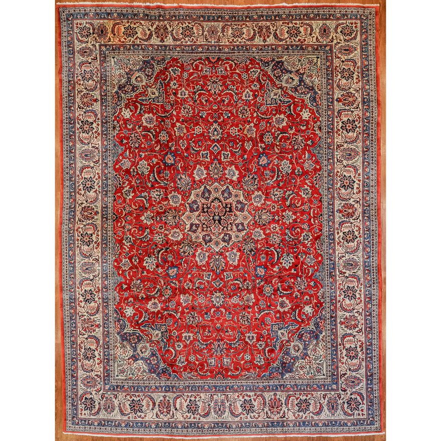 Sarouk Carpet, Persia, 10.4 x 13.7