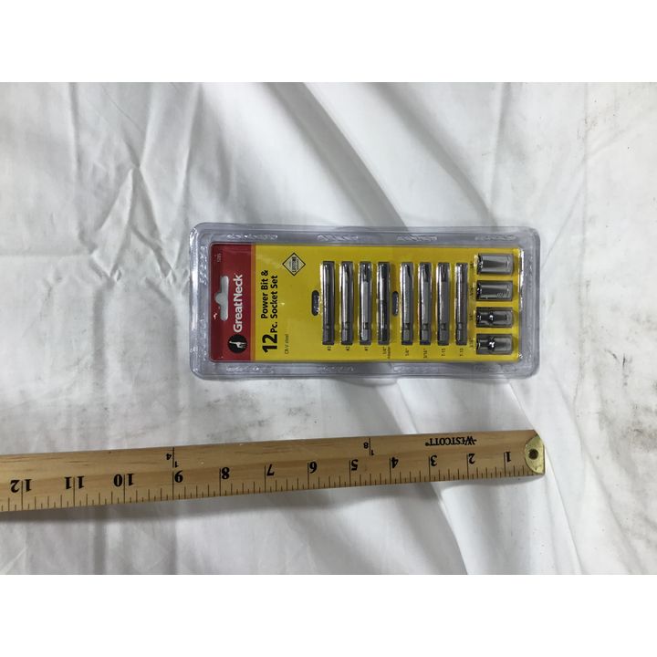 GreatNeck 12pc Power Bit & Socket Set