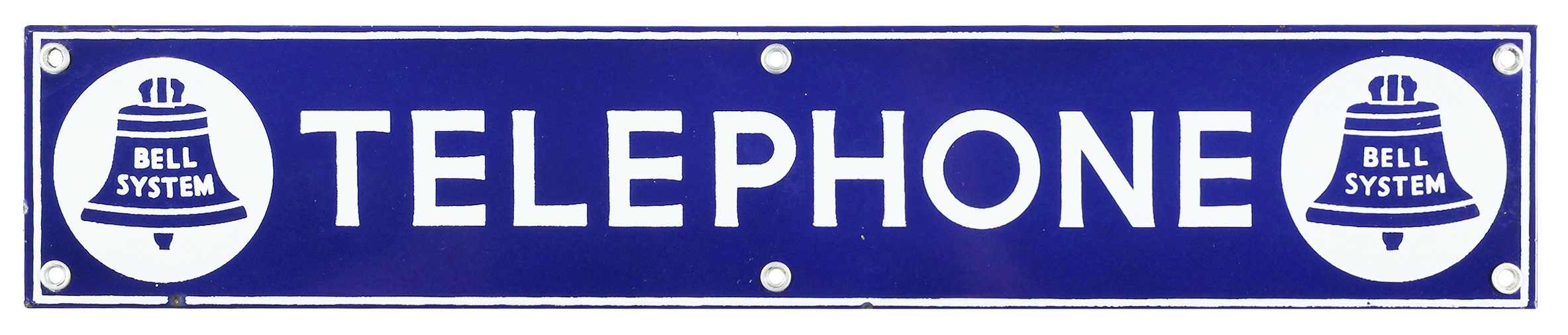 Bell System Public Telephone Porcelain Sign