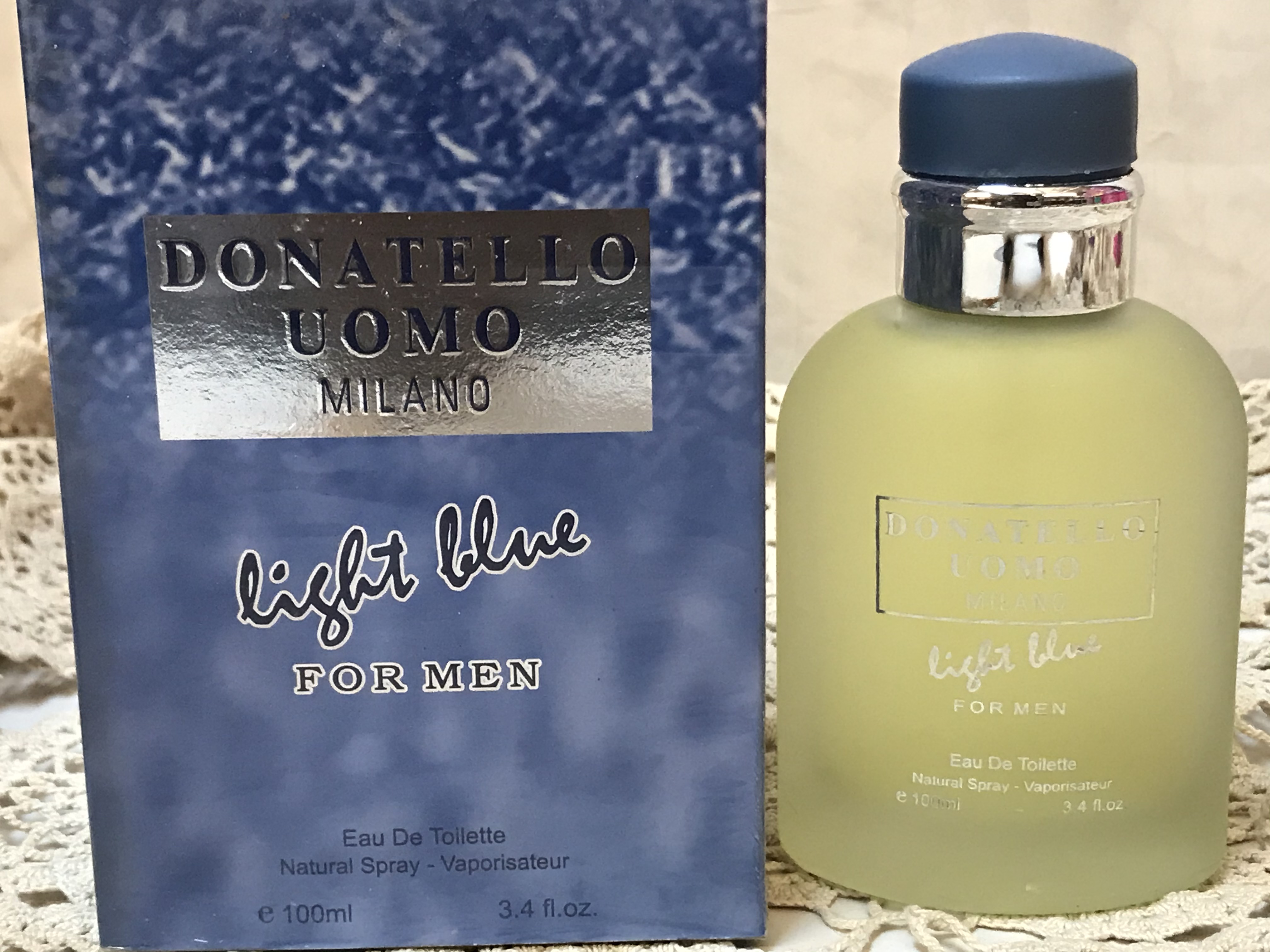 Donatello Uomo Milano Light Blue for Men Cologne Fragrance 3.4 floz 100ml  EDT