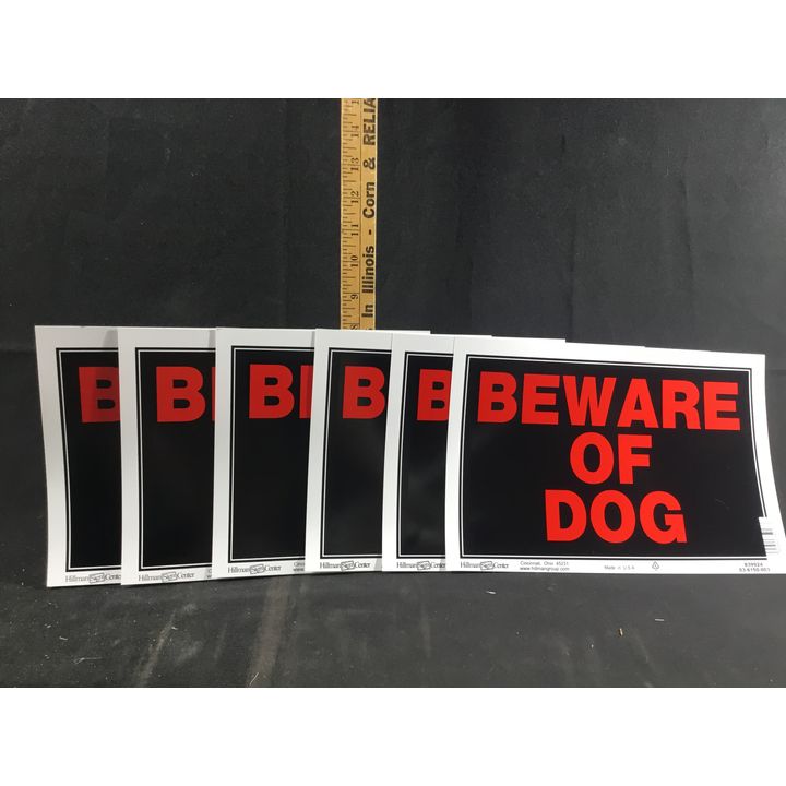 Buying (6) "Beware Of Dog" Signs