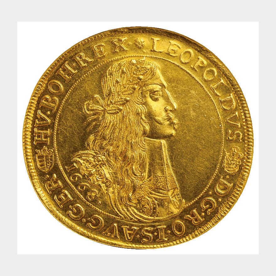 emperor hebeheaven omelge 124" 神聖ローマ帝国 オーストリア HOLY ROMAN EMPIRE AUSTRIA レオポルト1世 LEOPOLD I  (1657-1705)10ダカット金貨 10DUCATS 1668(KB)クレムニッツ鋳 KREMNITZ MINT | Nihon Coin  Auction