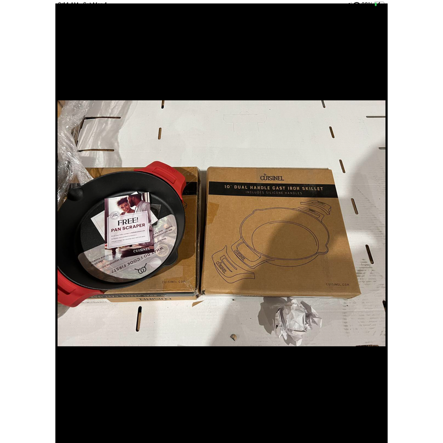 Cuisinel 10' & 12' Dual Handle Cast Iron Skillet NO Lid