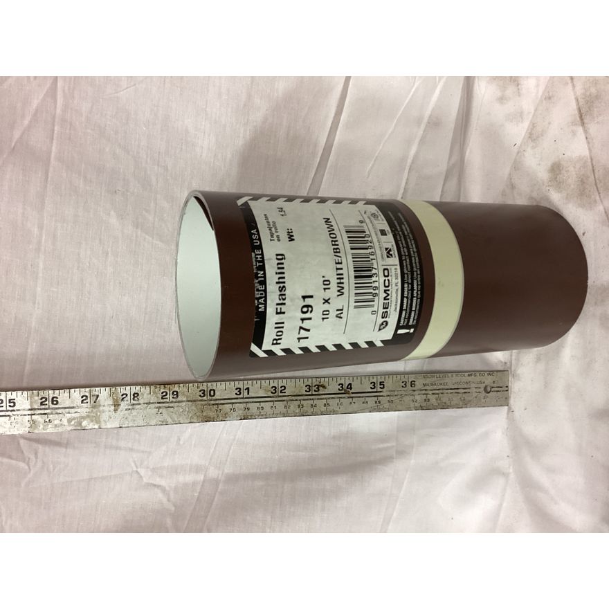 Semco 10 x 10' Roll Flasking (White/Brown)
