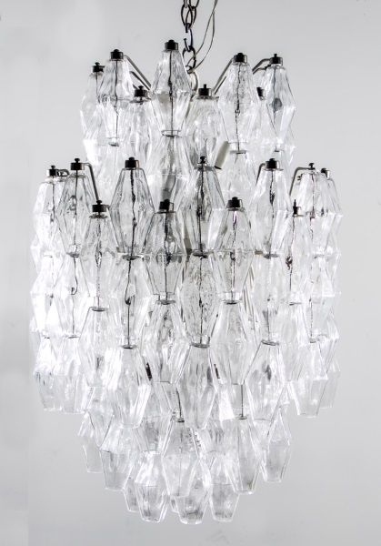 Venini Mid Century Art Glass Chandelier C Scarpa