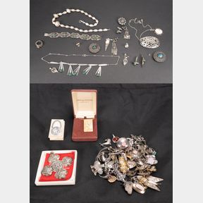 Large Vintage Sterling Silver Jewelry Lot