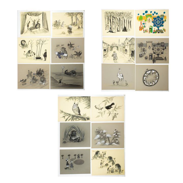 Works on paper, Rotraut Susanne Berner