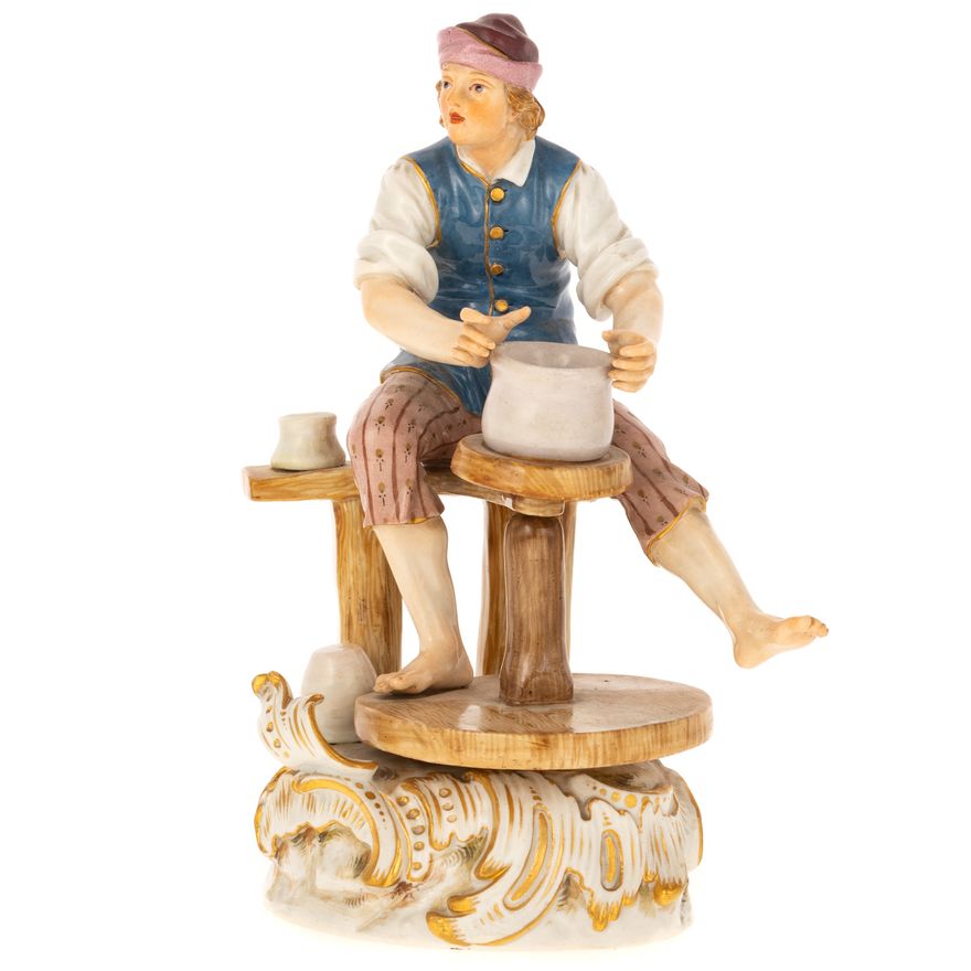 Meissen Porcelain Potter Figure