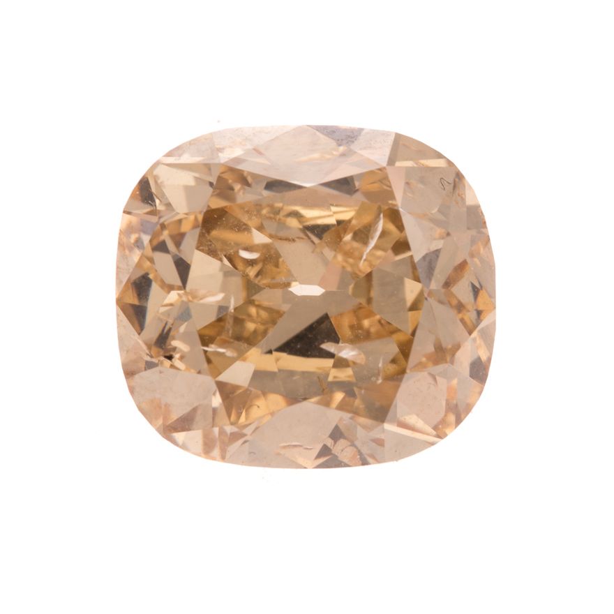 A Natural Cushion Colored Diamond Weighing 6.02ct