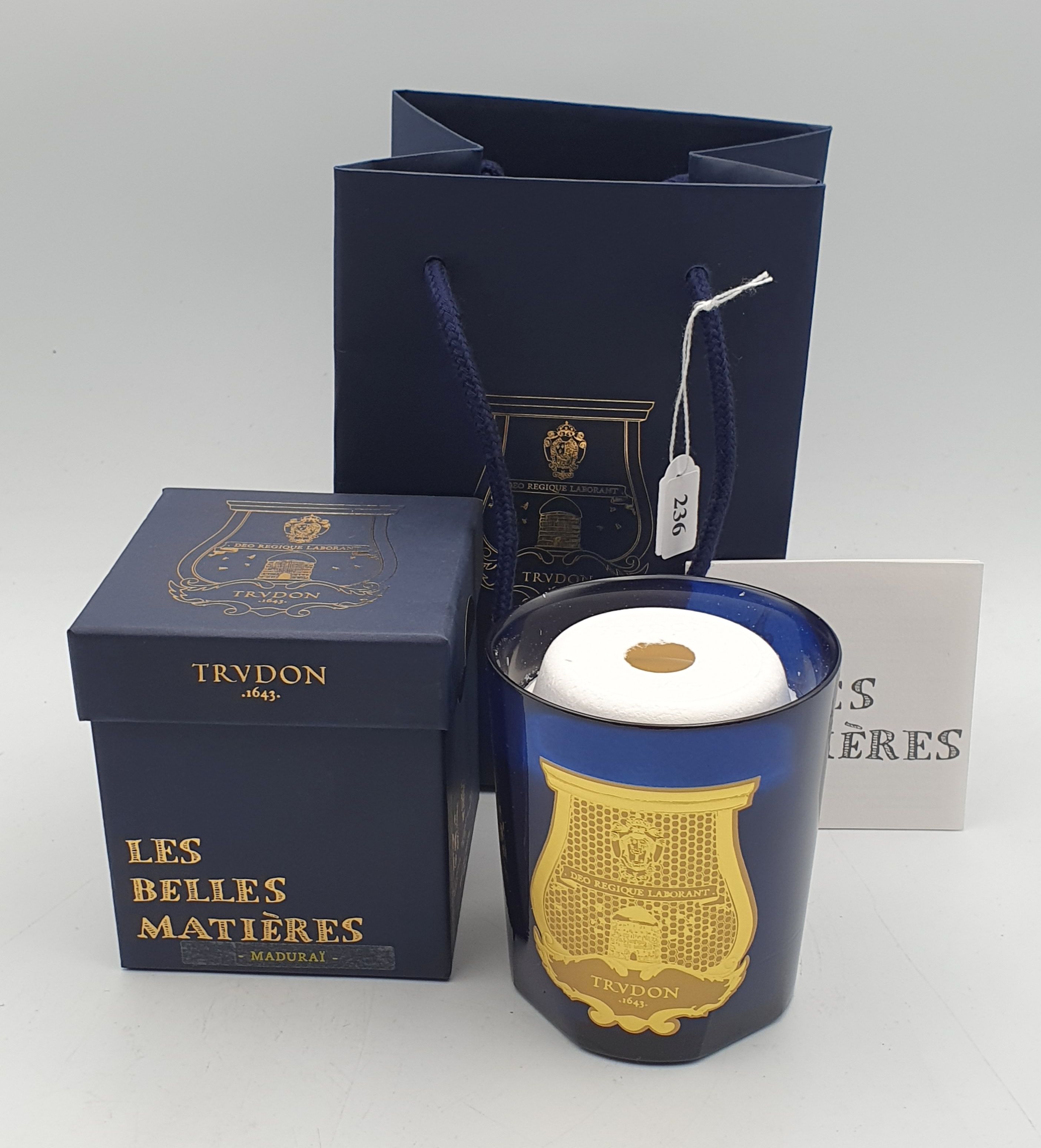 236 · A TRYDON BOXED CANDLE