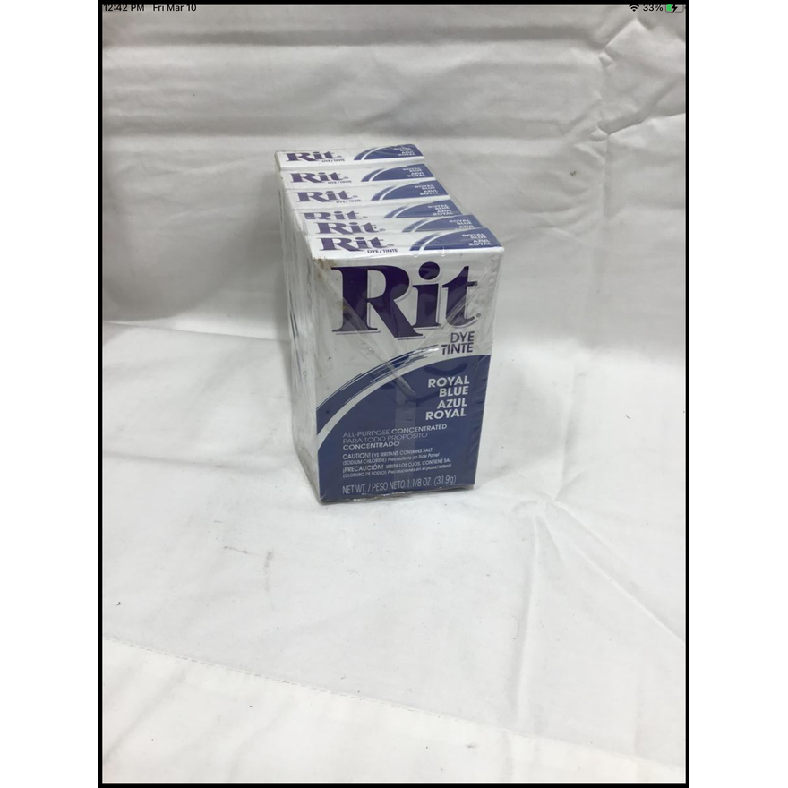 Buying (6) 8oz Rit DYE Tint Royal Blue