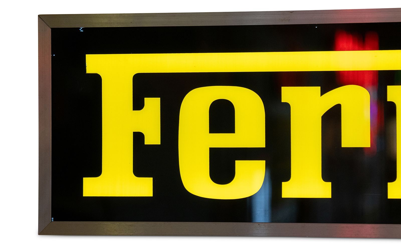 Ferrari Script Logo Illuminated Ferrari Script Sign | Gooding Christie's