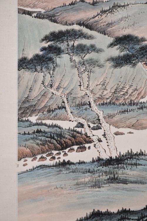 張大千 山水掛軸1 張大千(1899-1983) 款山水掛軸| Stunning Arts Gallery