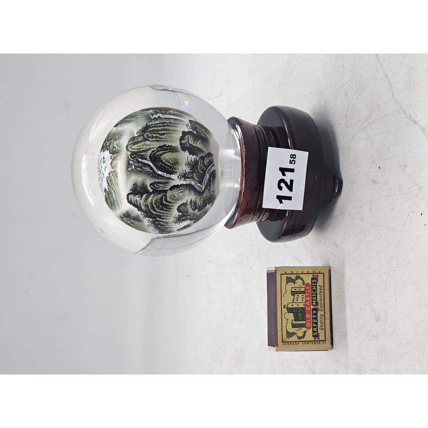 Asian Art Glass Paperweight | Bluetongue Auctions