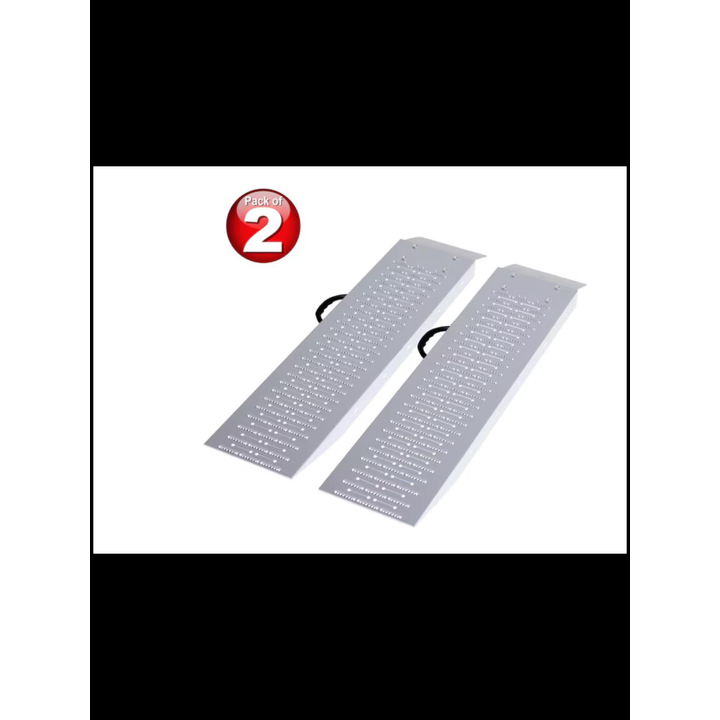 Stalwart Set Of 2 35.5'' Ramps For ATV's, Mowers, Carts & More (1200lb Combined Capacity)