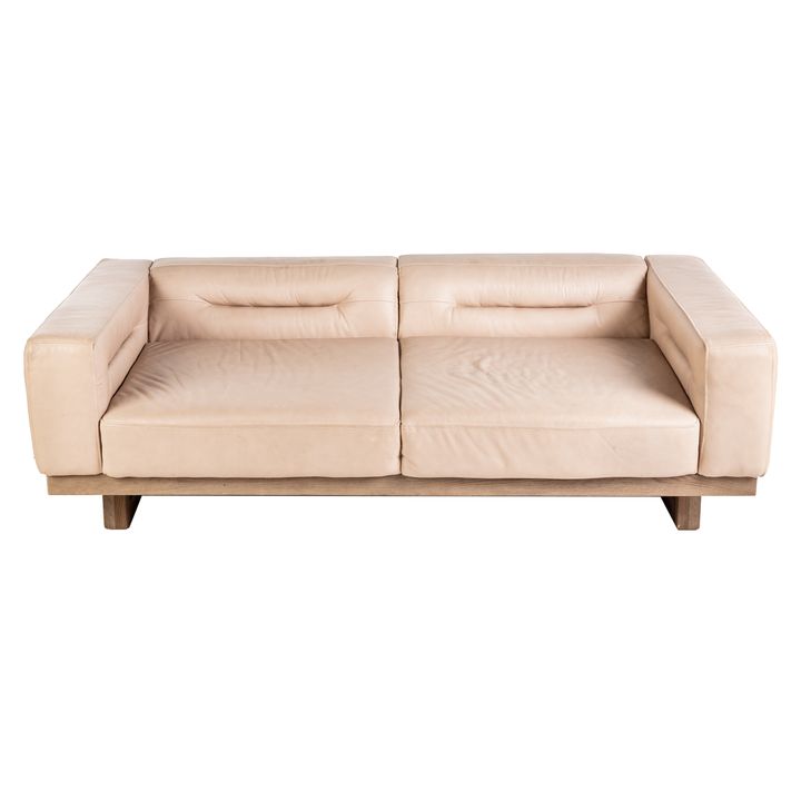 Restoration Hardware Leather Durell Sofa