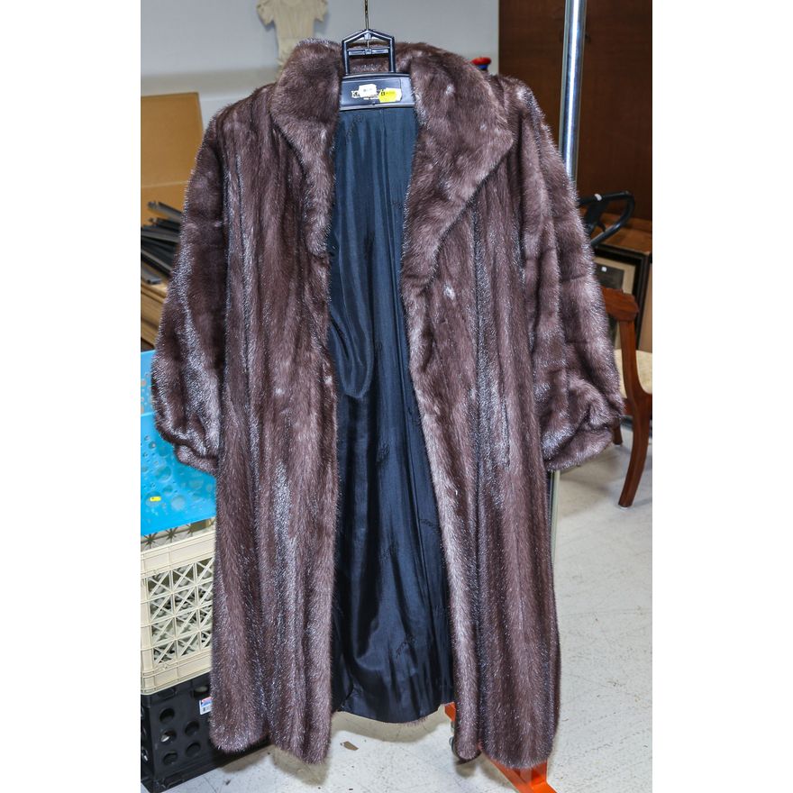 A Long Brown Fur Coat