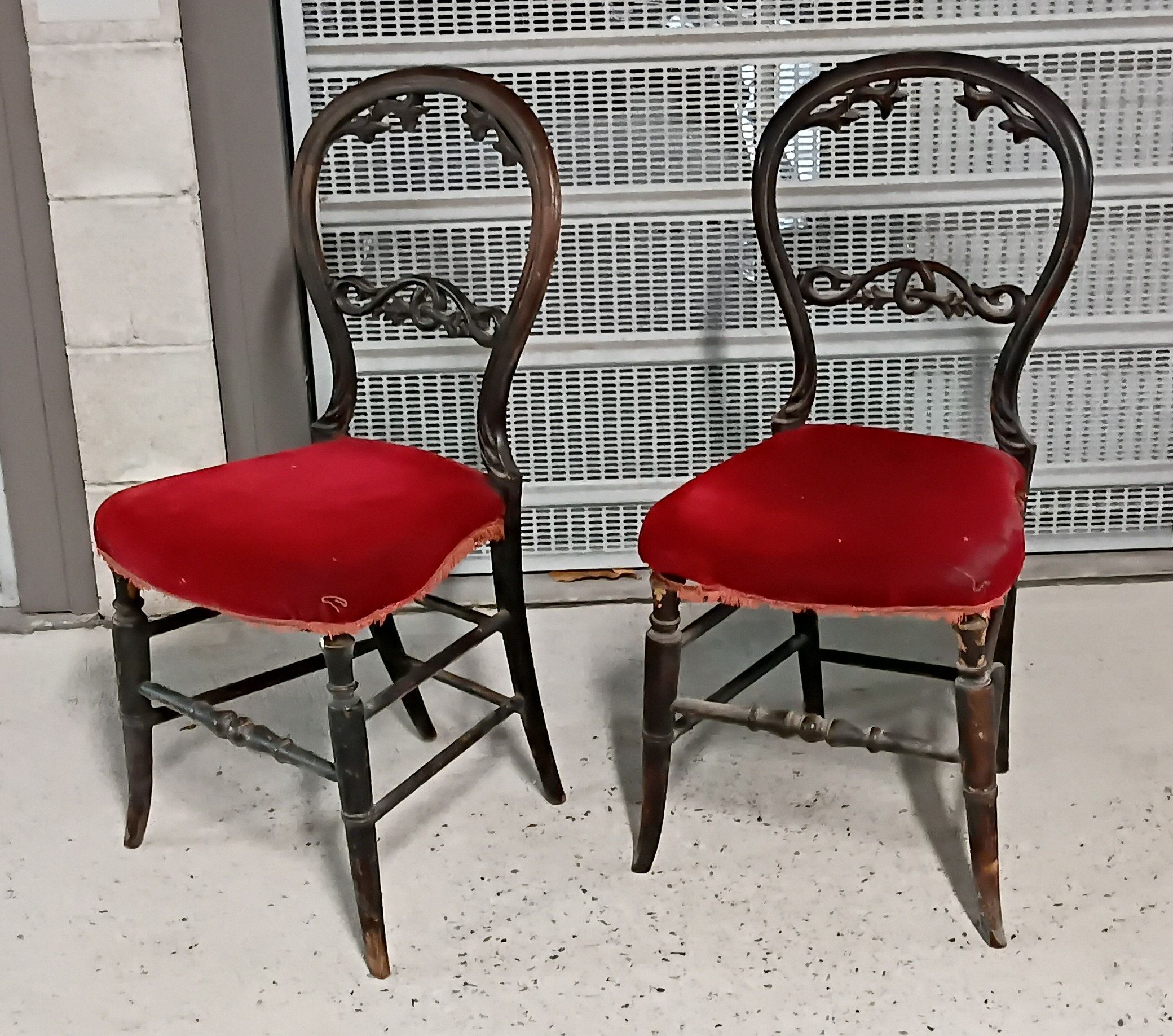 A Pair Of Antique Bedroom Chairs