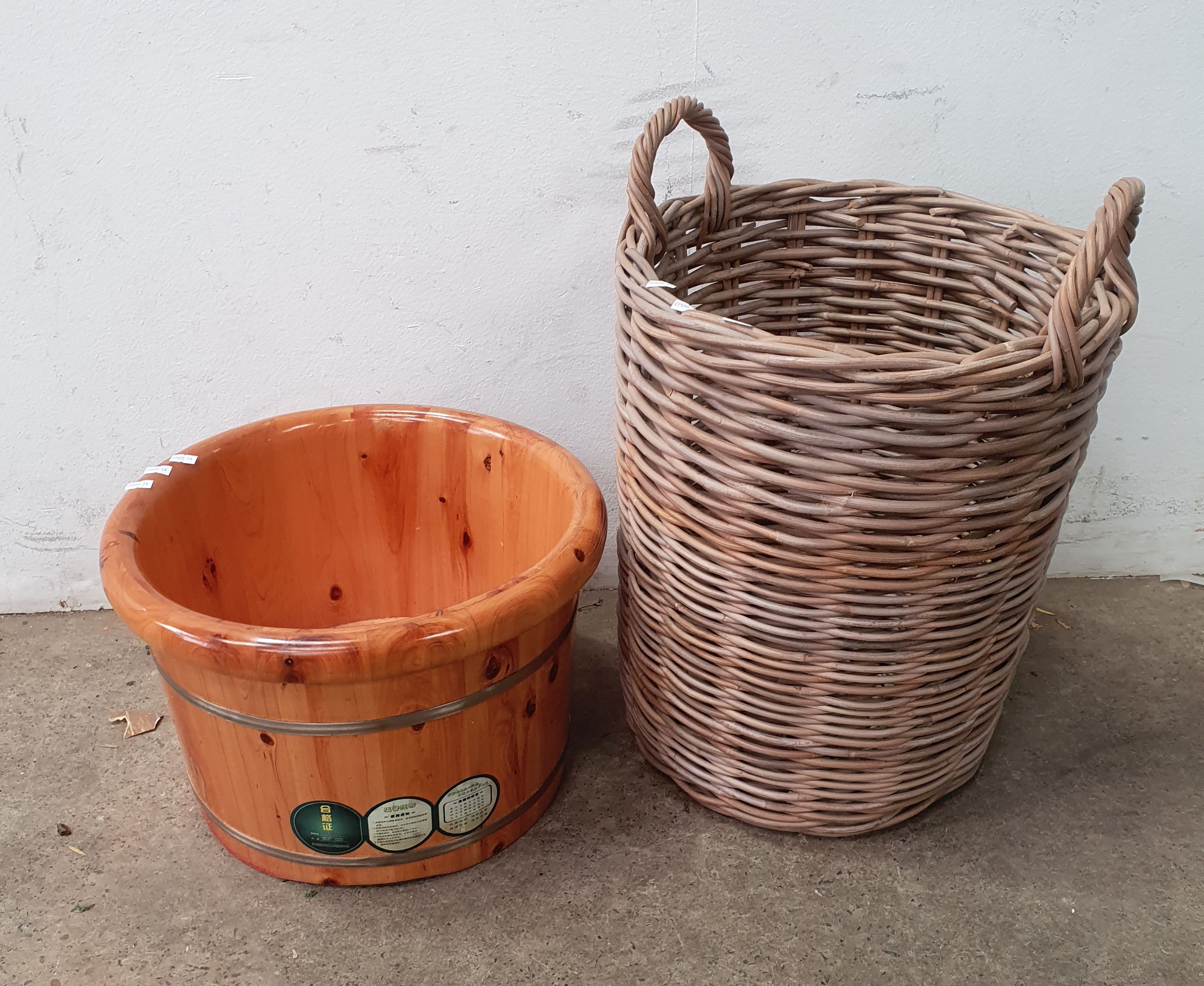 1213 · A CANE BASKET