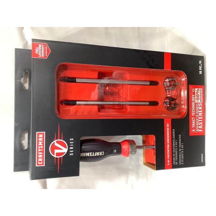Craftsman V-Series 18pc 3-In-1 Ratcheting Screwdriver Set