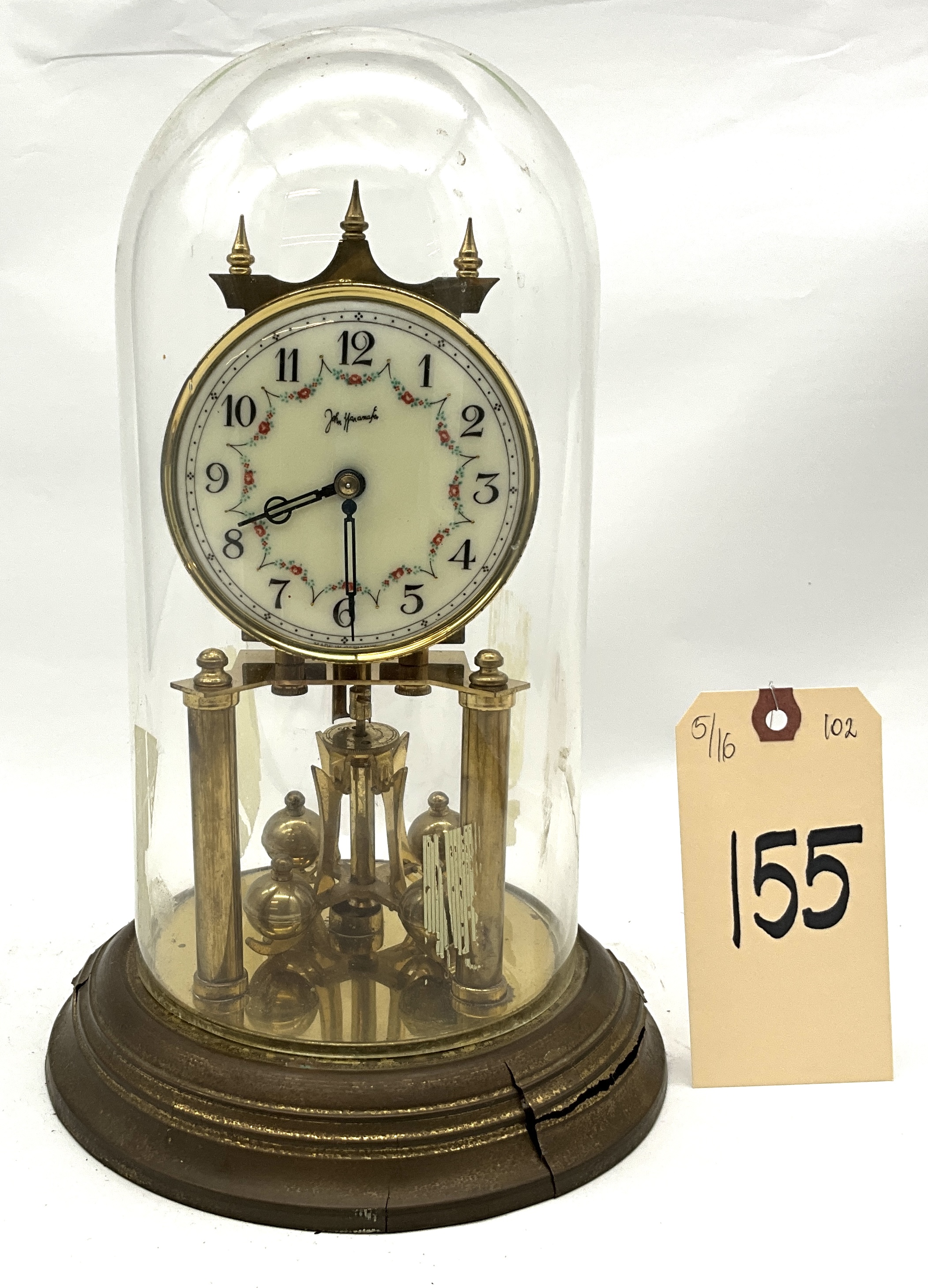 JOHN WANAMAKER GERMAN BRASS DOME CLOCK. Teel Auctions