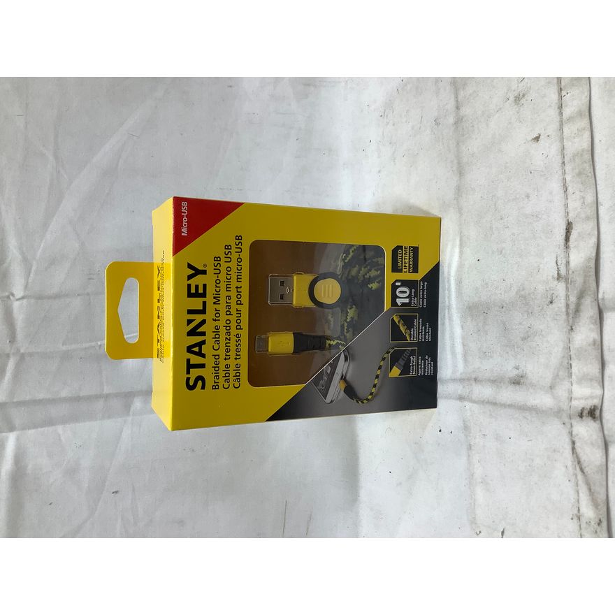 Stanley Braided Cable for Micro-USB, 10ft Long