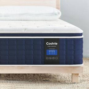 Coolvie 14 Inch King size Mattress, Medium Plush Gel Memory Foam E19