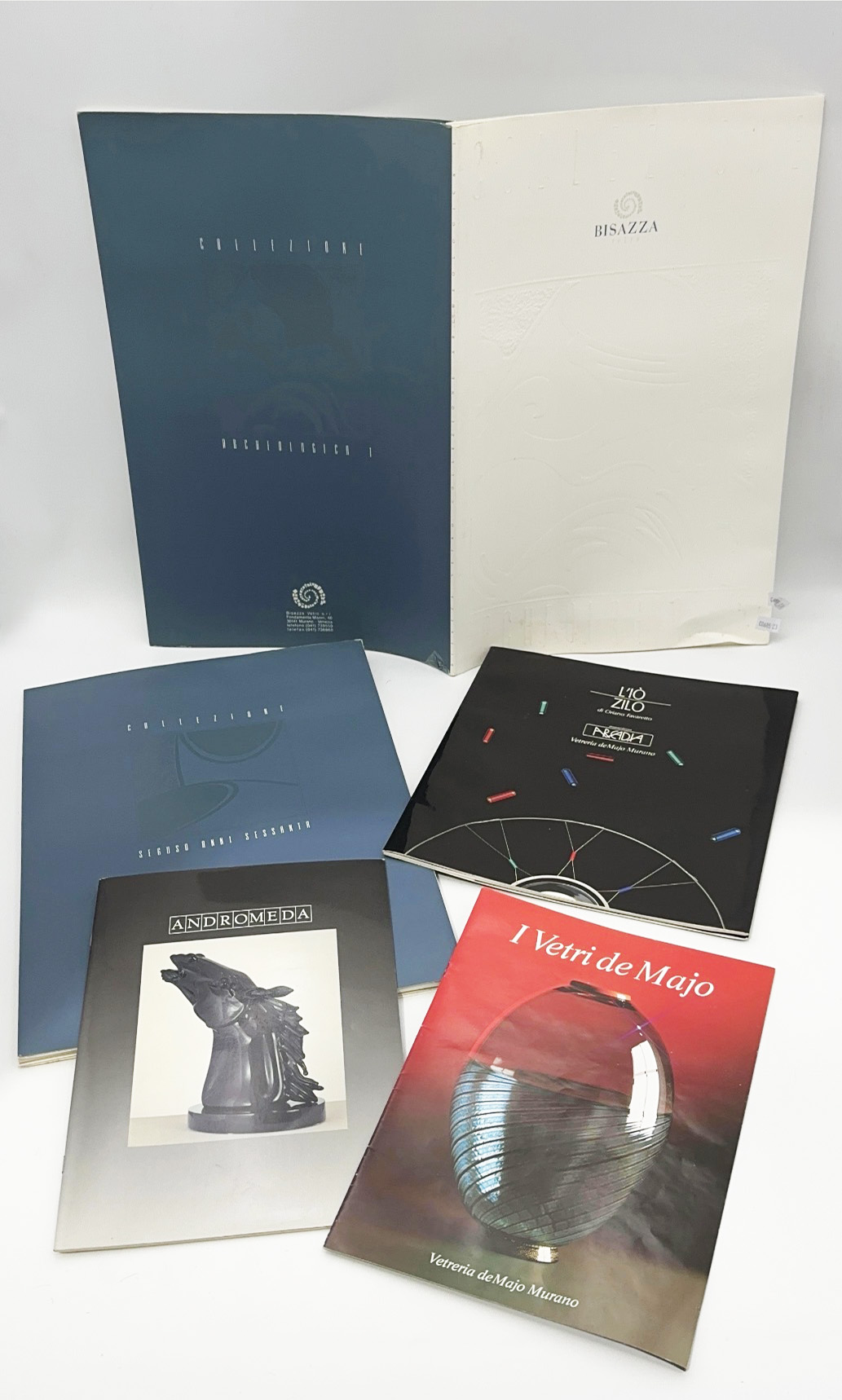 A Collection Of Five Murano Glass Catalogues