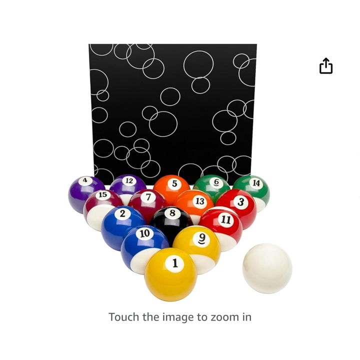 16ct Billard Balls & Rack