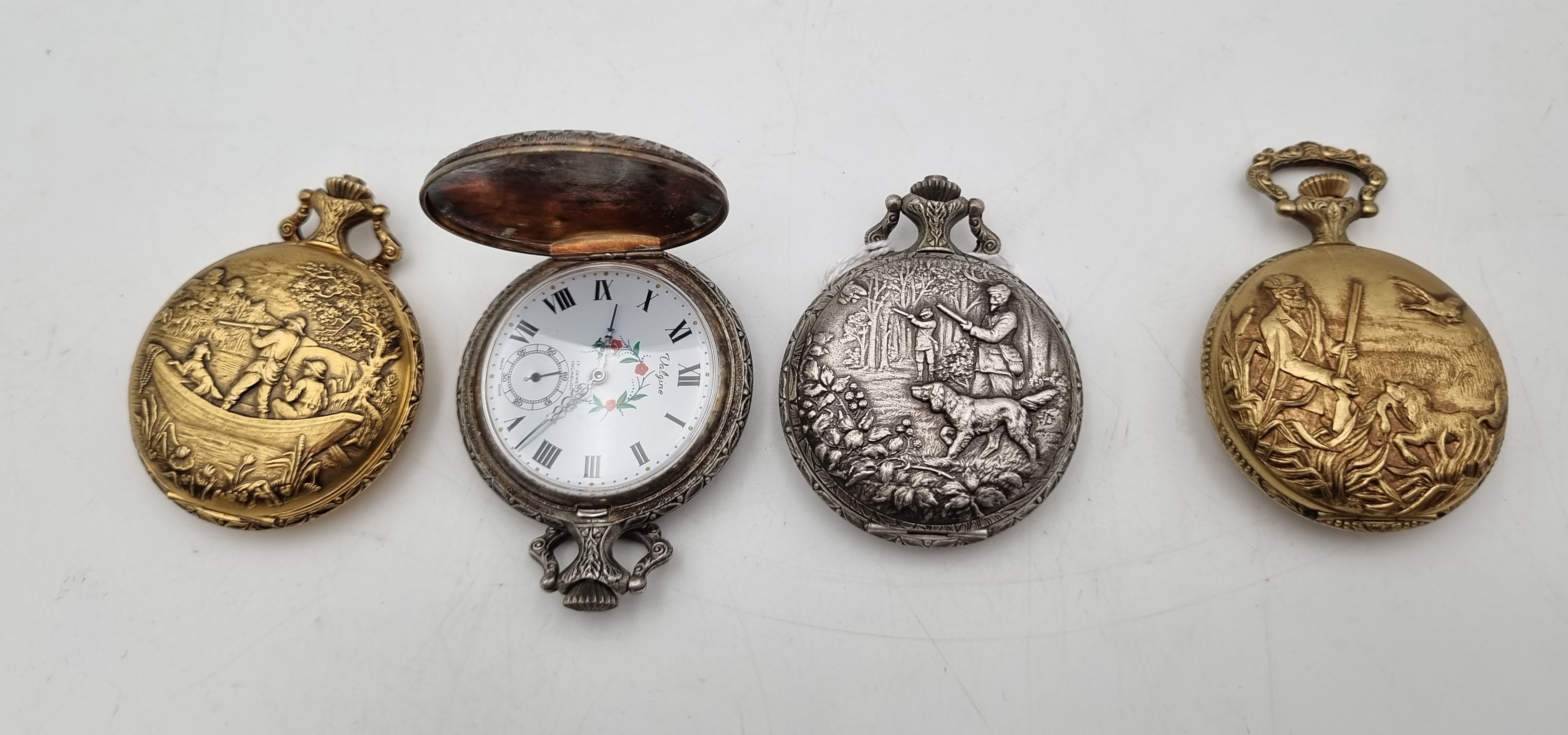 558 · FOUR MODERN POCKET WATCHES