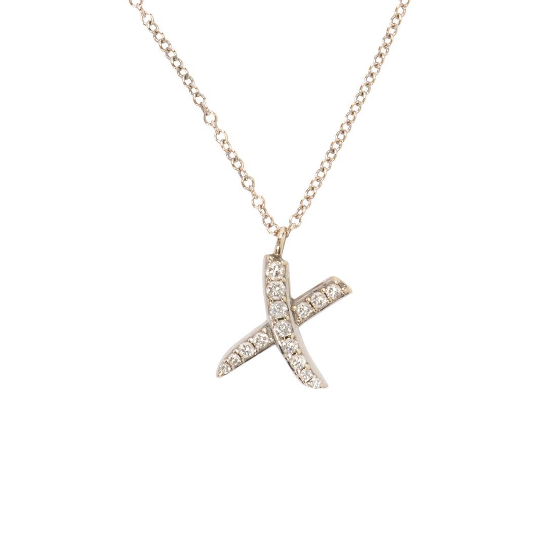 A diamond and 18k white gold pendant necklace, Graffiti X, Paloma Picasso  for Tiffany u0026 Co. | Clars Auction Gallery