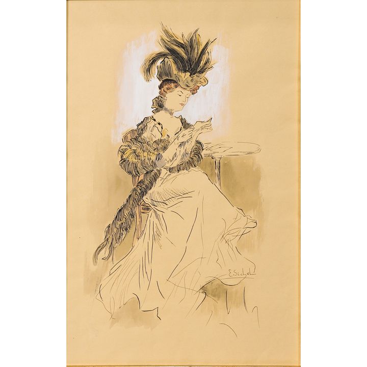 Work on paper, Ernest Leopold Sichel
