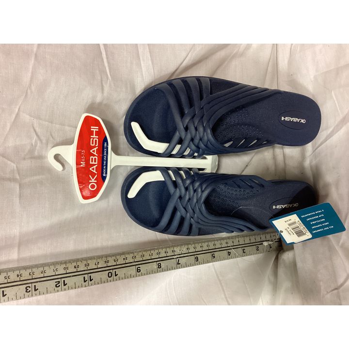 Okabashi Medium 6.5-7.5 Women's Sandals- Navy Blue